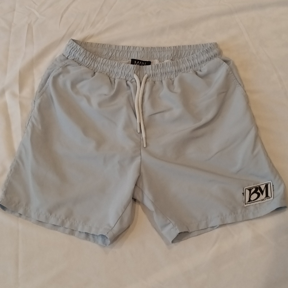 Light blue Boohoo man swim suit